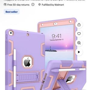 Purple Rugged Shockproof Tablet Case